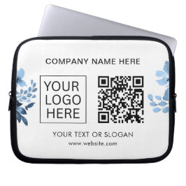 Einfache Minimalistische Logo- und Textwerbung Laptopschutzhülle