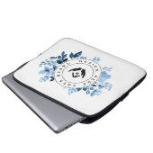 Einfache Minimalistische Logo- und Textwerbung Laptopschutzhülle (Vorne Knopf)