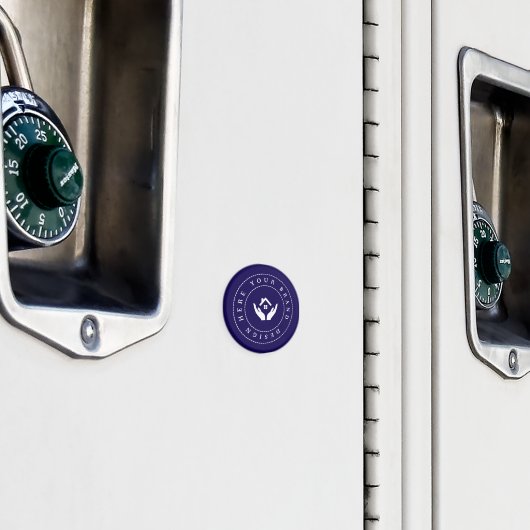 Einfache Minimalistische Logo- und Textwerbung Magnet (In Situ (Schrank))