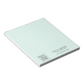 Einfache Minimalistische Logo- und Textwerbung Notizblock (angewinkelt)