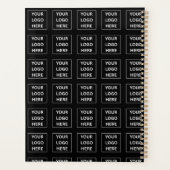 Einfache Minimalistische Logo- und Textwerbung Planer (Rückseite)