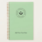 Einfache Minimalistische Logo- und Textwerbung Planer (Vorderseite)