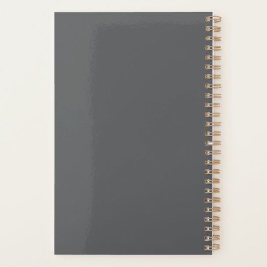 Einfache Minimalistische Logo- und Textwerbung Planer (Rückseite)