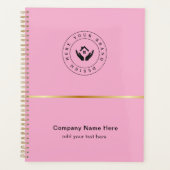 Einfache Minimalistische Logo- und Textwerbung Planer (Vorderseite)