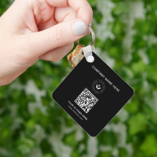 Einfache Minimalistische Logo- und Textwerbung Schlüsselanhänger