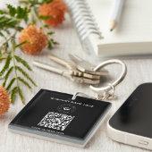 Einfache Minimalistische Logo- und Textwerbung Schlüsselanhänger (Vorderseite rechts)