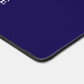 Einfache Minimalistische Logo- und Textwerbung Schreibtischunterlage (Ecke)