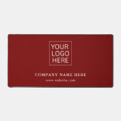 Einfache Minimalistische Logo- und Textwerbung Schreibtischunterlage (Vorderseite)
