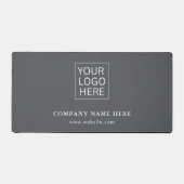 Einfache Minimalistische Logo- und Textwerbung Schreibtischunterlage (Vorderseite)