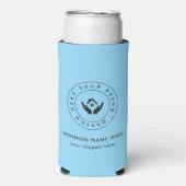 Einfache Minimalistische Logo- und Textwerbung Selters Dosenkühler (Seltzer Vorderseite)