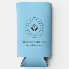 Einfache Minimalistische Logo- und Textwerbung Selters Dosenkühler