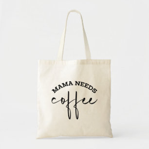 Einfache Minimalistische Mama braucht Kaffee Totbe Tragetasche