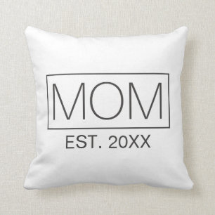 Einfache Minimalistische Mama Typografie Kissen