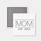 Einfache Minimalistische Mama Typografie | Magnet (Vorderseite/Rückseite)