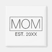Einfache Minimalistische Mama Typografie | Magnet (Vorne)