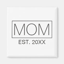 Einfache Minimalistische Mama Typografie | Magnet