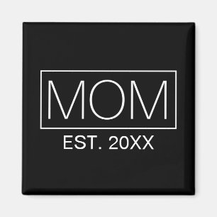 Einfache Minimalistische Mama Typografie   Magnet