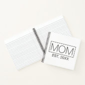 Einfache Minimalistische Mama Typografie | Noteboo Notizblock (Innenseite)