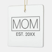 Einfache Minimalistische Mama Typografie | Ornamen Keramikornament (Links)