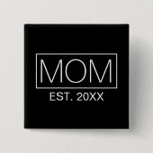 Einfache Minimalistische Mama Typografie | Schaltf Button (Vorderseite)