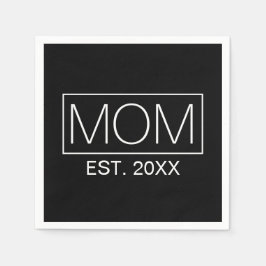Einfache Minimalistische Mama Typografie | Serviet Serviette