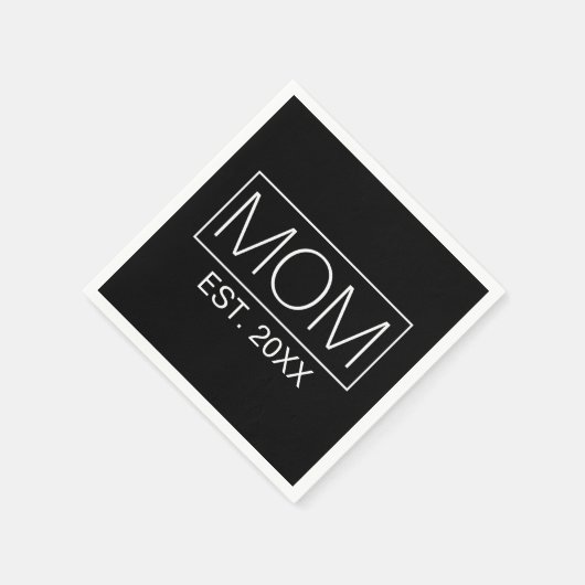 Einfache Minimalistische Mama Typografie | Serviet Serviette (Ecke)