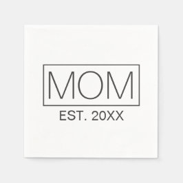 Einfache Minimalistische Mama Typografie | Serviet Serviette