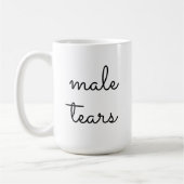 Einfache Minimalistische männliche Tränen Funny Gi Kaffeetasse (Links)