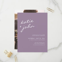 Einfache Minimalistische Mauve Lila virtuelle Hoch