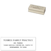 Einfache Minimalistische medizinische Berufliche Gummistempel (Stempel)