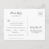 Einfache Minimalistische Menüauswahl UAWG Postkart Postkarte (Rückseite)