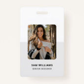 Einfache Minimalistische Mitarbeiter-ID Ausweis (Vorderseite)