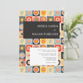 Einfache Minimalistische Mittelalter Moderne Hochz Einladung (Stehend Vorderseite)