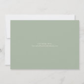 Einfache Minimalistische Moderne 3 Foto Collage Sc Save The Date (Rückseite)