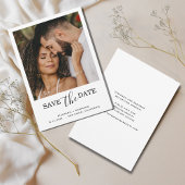 Einfache Minimalistische Moderne Ein Foto Save The Date