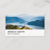 Einfache Minimalistische moderne Fotografie Visitenkarte (Vorderseite)