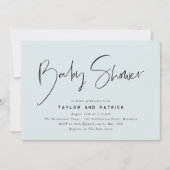 Einfache Minimalistische moderne handgeschriebene Einladung (Vorderseite)