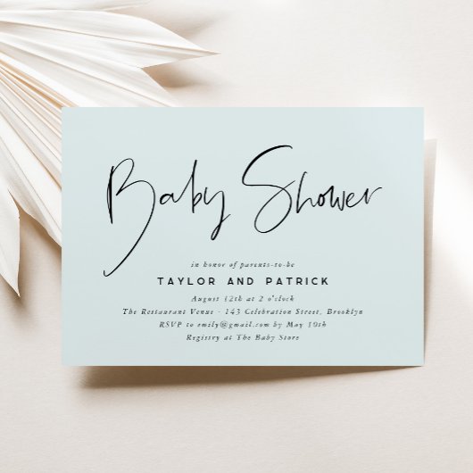 Einfache Minimalistische moderne handgeschriebene Einladung