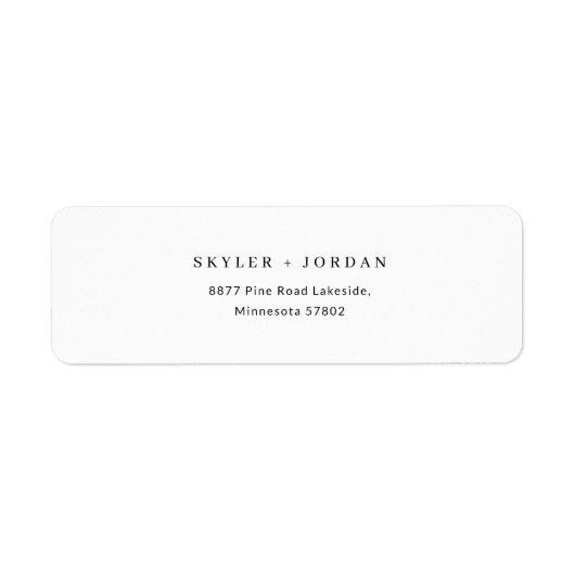 Einfache Minimalistische moderne Hochzeitsstimmung (Vorne)