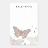 Einfache Minimalistische moderne Monarchschmetterl Post-it Klebezettel (Vorderseite)