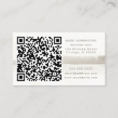 Einfache Minimalistische, moderne, neutrale Visite Visitenkarte (Rückseite)