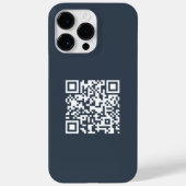 Einfache Minimalistische moderne QR-Kodizes Case-Mate iPhone Hülle (Rückseite)