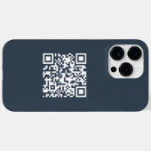 Einfache Minimalistische moderne QR-Kodizes Case-Mate iPhone Hülle (Rückseite (Horizontal))