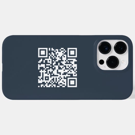 Einfache Minimalistische moderne QR-Kodizes Case-Mate iPhone Hülle (Rückseite (Horizontal))