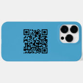 Einfache Minimalistische moderne QR-Kodizes Case-Mate iPhone Hülle (Rückseite (Horizontal))