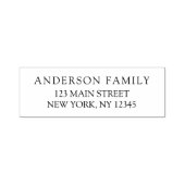 Einfache Minimalistische moderne Rücksendeadresse Permastempel (Design)