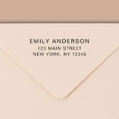 Einfache Minimalistische moderne Rücksendeadresse Permastempel