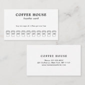 Einfache Minimalistische, moderne Schwarz-weiße Ka Treuekarte (Vorne/Hinten)