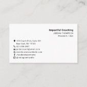 Einfache Minimalistische moderne Social Media-Icon Visitenkarte (Vorderseite)