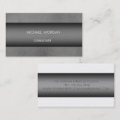 Einfache Minimalistische Modernität, Lederlook Visitenkarte (Vorne/Hinten)